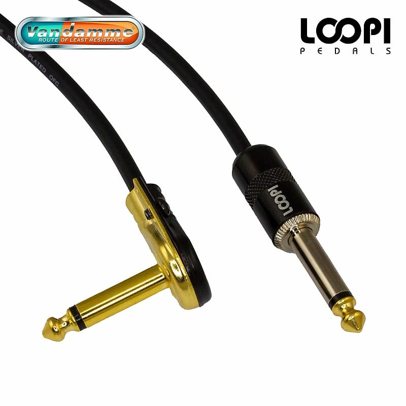 Loopi Patch Cable Straight/Pancake Jacks Thin Cable Reverb