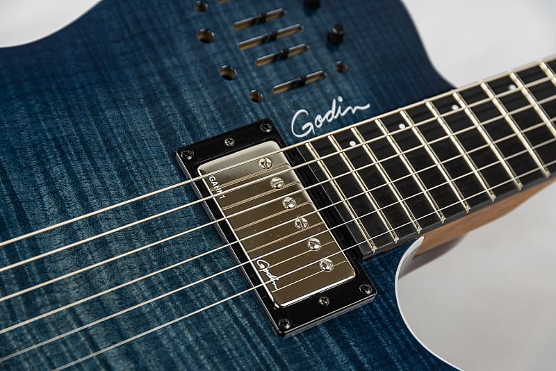 Godin A6 Ultra Denim Blue Flame with Hardcase | Reverb Godin A6 Ultra Denim Blue Flame with Hardcase | Reverb