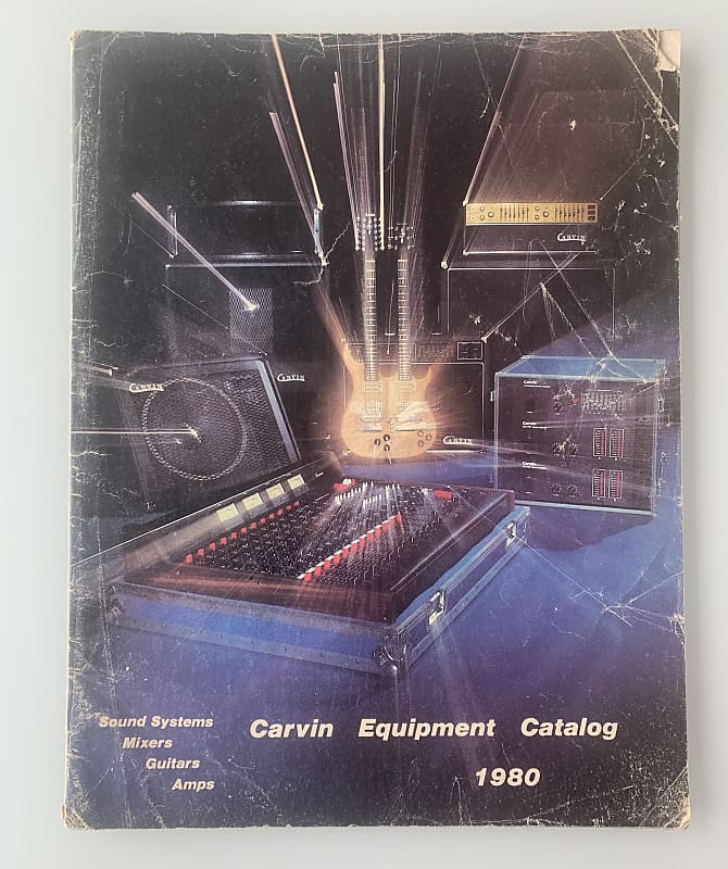 Carvin Full line catalog. Guitars bases, PA equipment, parts, Reverb