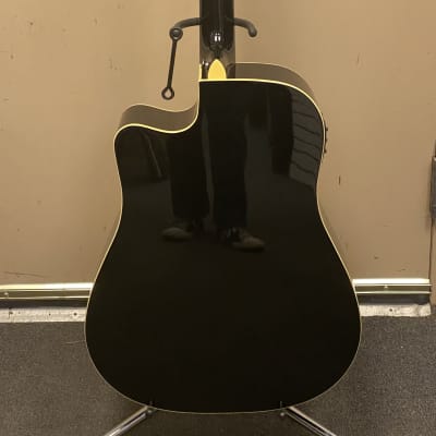 Austin Guitars AA25-DECBK Acoustic Guitar Gloss Black image 4