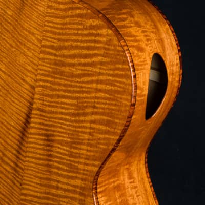 Ressler Parlor 12-Fret Flame Mahogany and Bearclaw Sitka Spruce NEW image 20