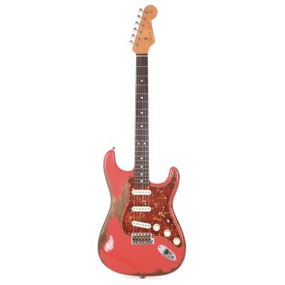 Fender Custom Shop 1963 Stratocaster Heavy Relic Aged Fiesta Red Master Built by Carlos Lopez (Serial #R103835) image 4