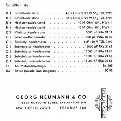 Vintage Neumann M582 Tube Condenser Microphone Pair with M71, M58, M94 & M70 capsules (like CMV563) image 25