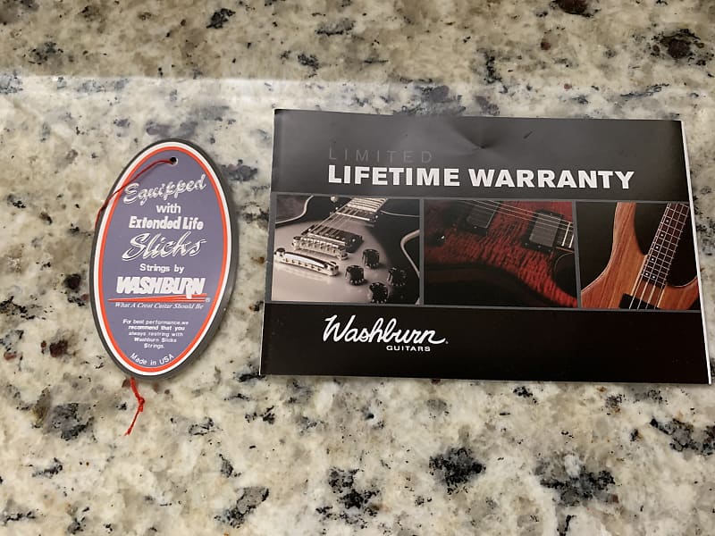 Washburn Warranty Card & Hang Tag image 1