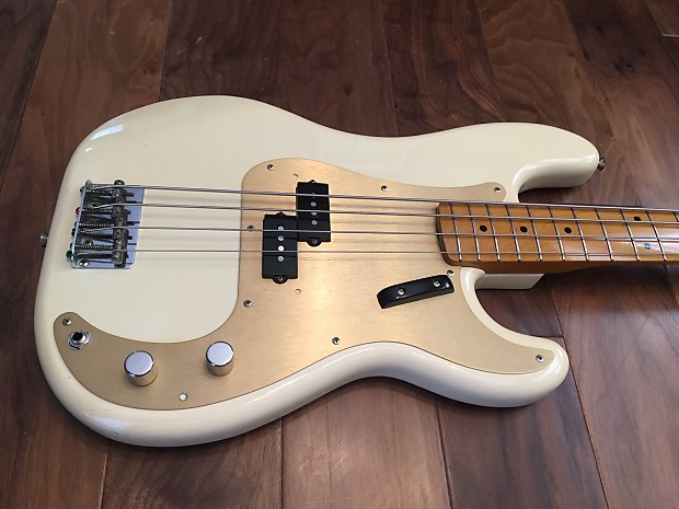 Fender Precision Bass 1986-1987 Vintage White MIJ Japan 80's 57 Reissue  PB57-70 UPGRADE