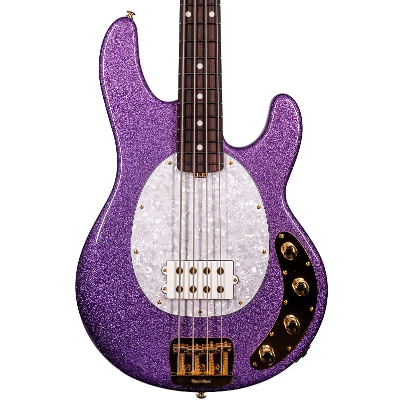 Music Man StingRay Special Bass Guitar, Roasted Maple Neck, Rosewood Fingerboard, Amethyst Sparkle image 1