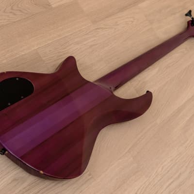 1980s ESP Horizon Custom Neck Through Vintage Bass Guitar Purple image 13