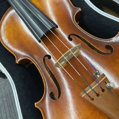 Highly flamed wood 14" Viola with Boxwood Tailpiece, Chin Rest and pegs image 2