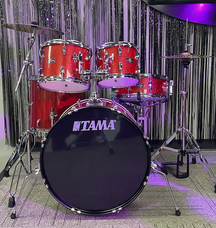 Tama Stagestar 5-piece Complete Drum Set - Candy Red Sparkle