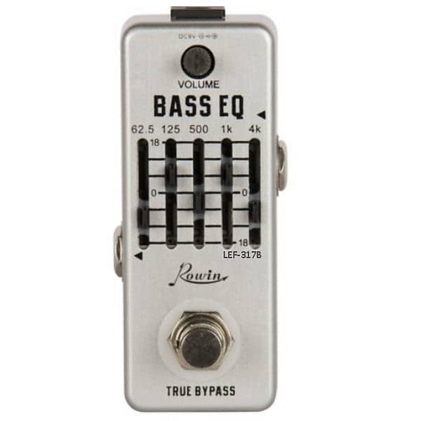 Rowin LEF-317B Bass EQ Smallest 5 band graphic EQ with MASTER Volume Guitar Effect Pedal True Bypass image 1