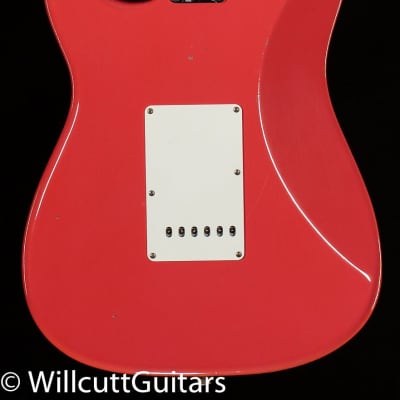 Fender Custom Shop LTD 1956 Stratocaster Journeyman Relic Super Faded Aged Fiesta Red (836) image 4