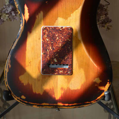 American Fender Stratocaster Sunburst Relic Noiseless Pickups image 7