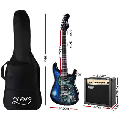 ALPHA SKULL Electric Guitar and 20w Amp Pack with Bag image 2