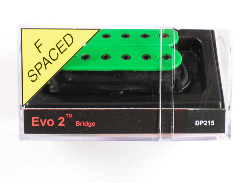 DiMarzio F-spaced Evo 2 Bridge Humbucker Green W/Black Poles DP 215 image 1