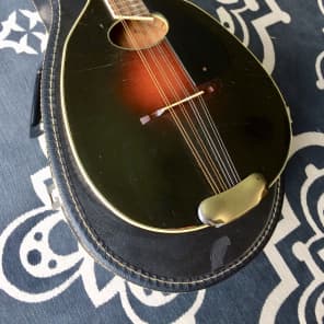 1930s Harmony/Valencia vintage archtop mandolin w/ Case - Sounds and plays great. image 3