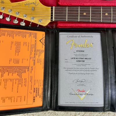 Fender Custom Shop Late 1962 Stratocaster Relic Closet Classic Faded Shell Pink image 11