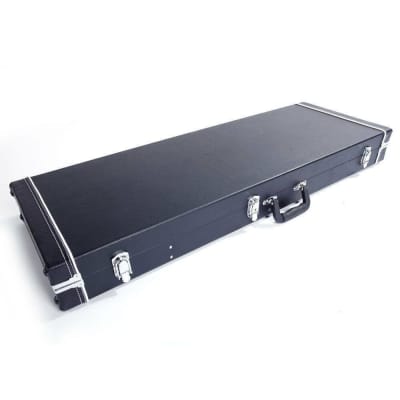 Hard Case Wooden Hard-Shell For Gst Gtl 170 Sg Electric Guitar With Lock - Black image 4