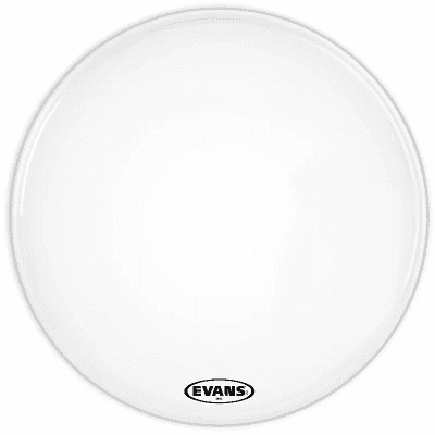 Evans BD28MX2W MX2 White Marching Bass Drum Head - 28"
