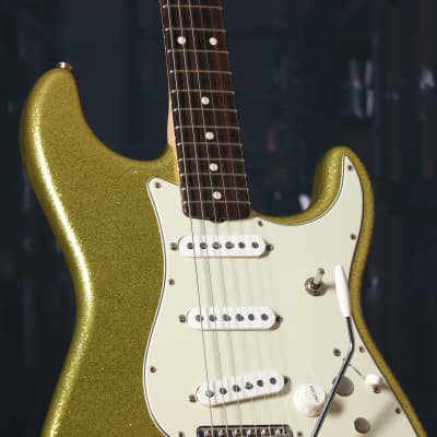 Fender Custom Shop Dick Dale Signature Stratocaster NOS Electric Guitar Chartreuse Sparkle image 3