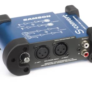 Samson S-Convert S Class Mini -10 to +4dB Audio Converter