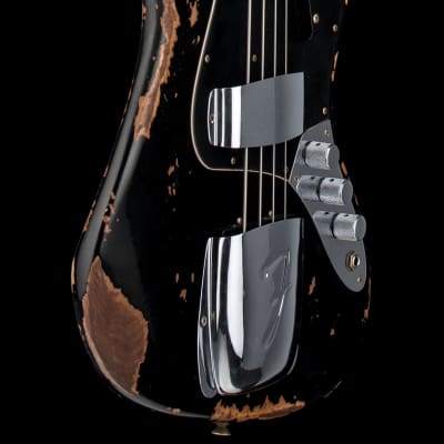 Fender Custom Shop Limited Edition Custom Jazz Bass Heavy Relic - Aged Black #68647 image 6
