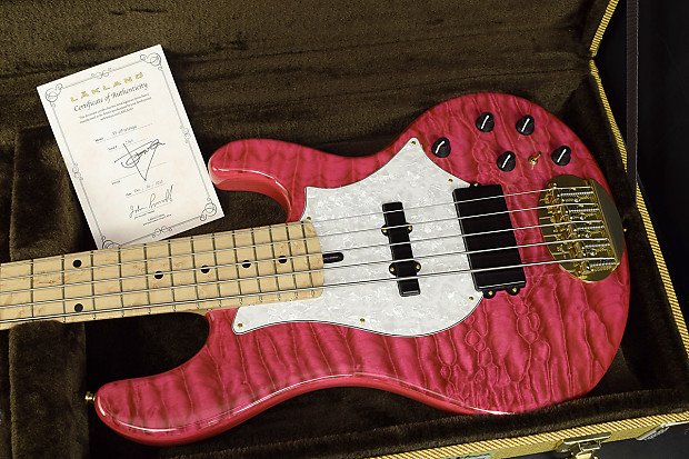 Lakland USA 55-69 Tetsuya Translucent Pink | Reverb