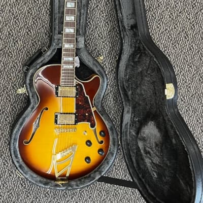 D'Angelico Excel SS Electric Guitar #DAESSITBGTCBE Iced Tea Burst w/Case image 5
