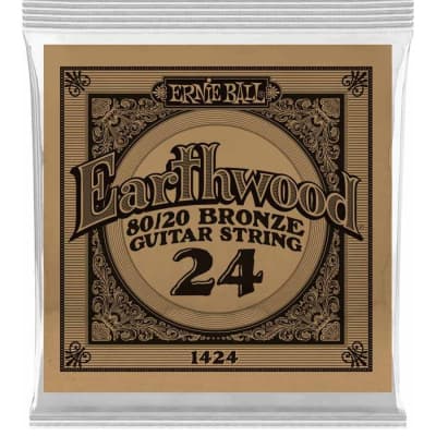 Ernie Ball P01424 .024 Earthwood 80 20 Bronze Acoustic Guitar