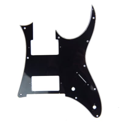 Custom Guitar Pick Guard for Ibanez RG 350 DX , 2-Pickup, 3ply Black