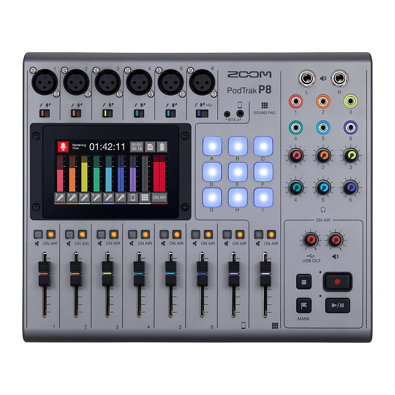 Zoom PodTrak P8 Multitrack Recording Mixer image 1