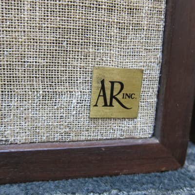 Pr Vintage AR AR-4X Speakers, 2 Way Walnut Veneer, All Original, Working, Quality, Built, Heavy, 196 image 2
