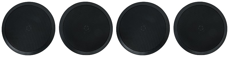 (4) Rockville HC85-16 Black 8&quot; 700 Watt In-Ceiling Home Theater Speakers 16 Ohm  			