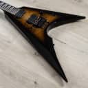 ESP E-II Arrow Guitar, Burl Maple Top, Floyd Rose Tremolo, Nebula Blackburst