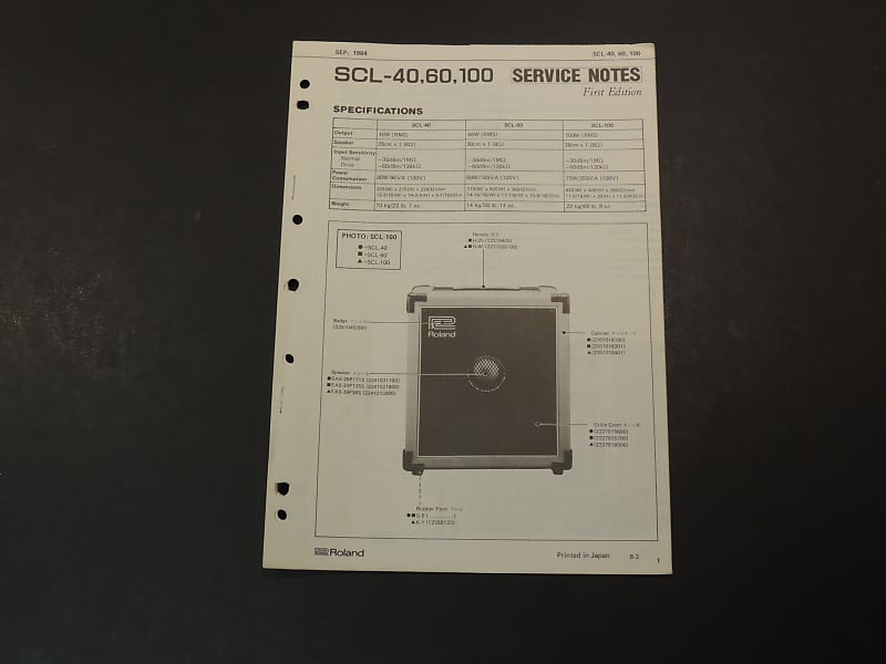 Roland Super Cube SCL60 (IT Jul 85)