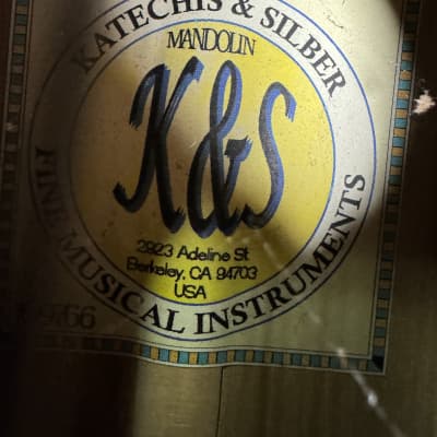 K&S (Katechis & Silber Mandolin 1995 - Sunburst #SR-11-73 image 3