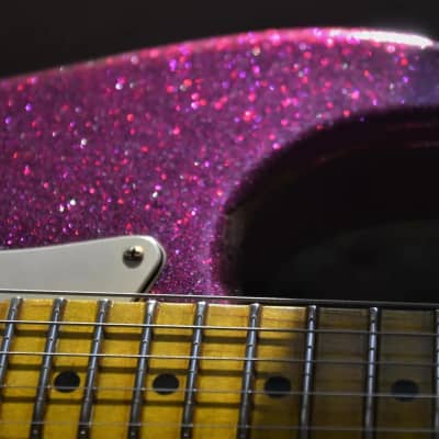 American Fender Stratocaster Relic Custom Purple Sparkle image 6