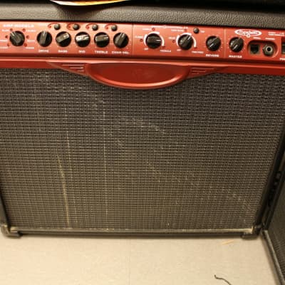 Used Line 6 Spider 112 50-Watt Modeling Guitar Combo Amplifier, Black with Red Face Plate image 1