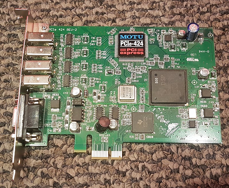 【認識確認済み】MOTU PCIe-424 オーディオI/F用カード 中古品 MOTU PCI-424 オーディオインターフェイスホストカード - メルカリ