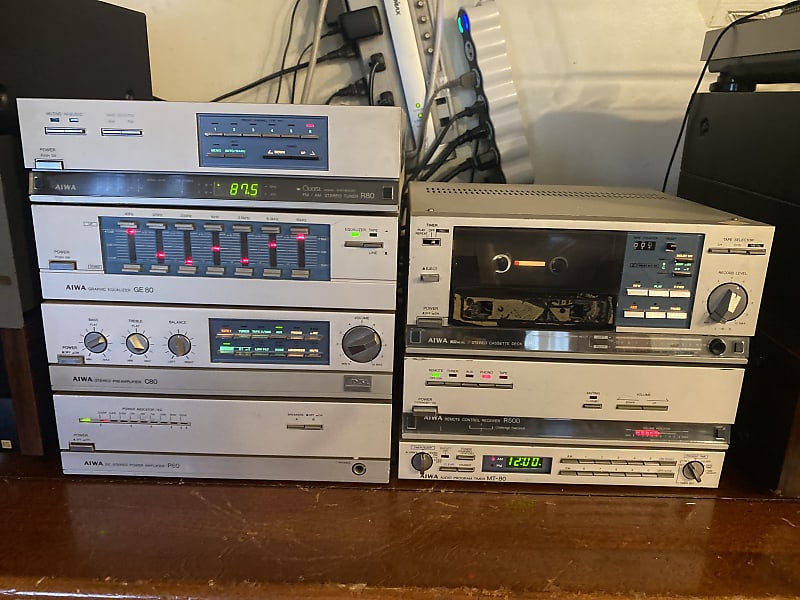 Aiwa vintage mini stereo P80 | Reverb