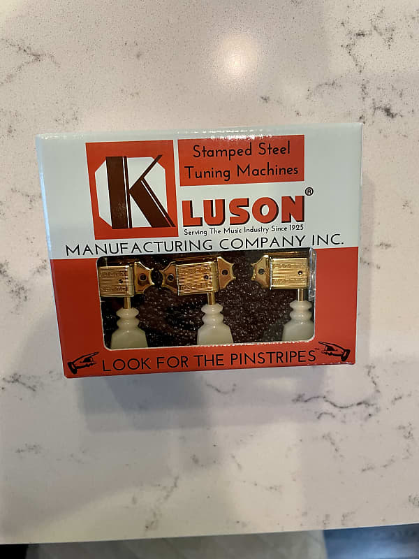 Kluson Kluson 3+3 Locking Deluxe Series Tuners - Gold | Reverb