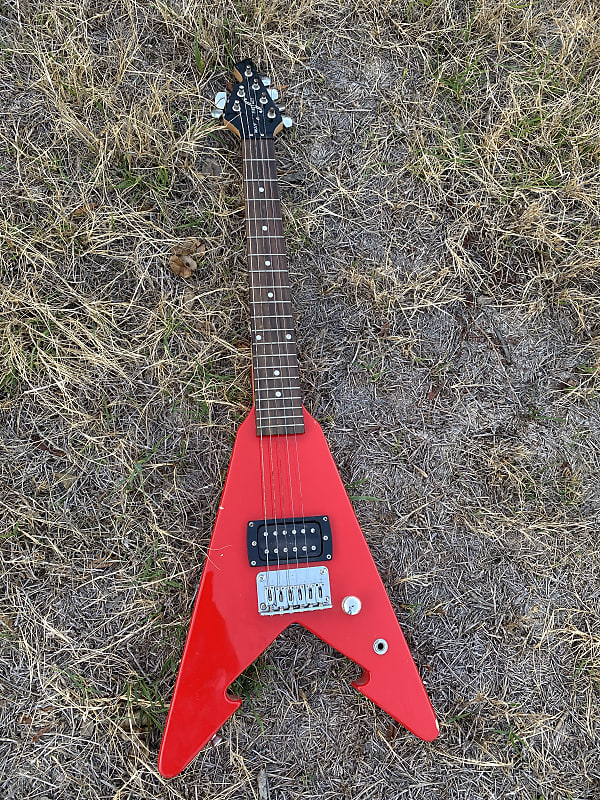 First Act ME279 Red Mini Flying V Electric Guitar 3/4 size image 1