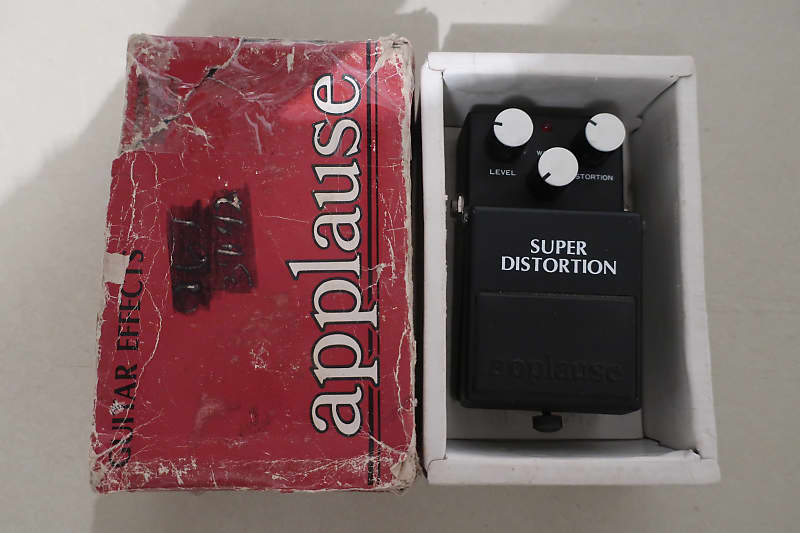 Vintage Obscure Guitar Pedal Applause Distortion 1980s Weird Reverb