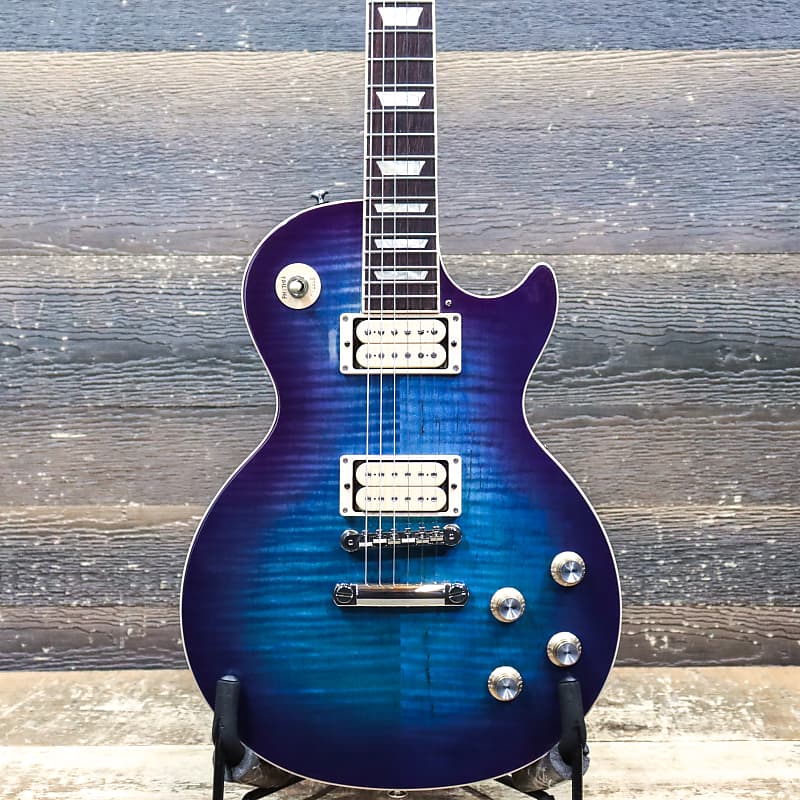 Gibson Les Paul Classic Plus AAA Blueberry Burst w/DiMarzio | Reverb