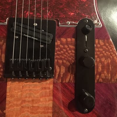 Kopp's Custom Guitars Telecaster  2018 Purple Heart, Paduke, Lacewood, Mahogany image 10