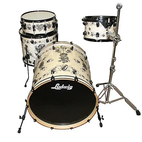 Ludwig Element SE Corey Miller 8x12 / 14x16 / 22x22 / 7x14" 4pc Shell Pack image 1