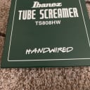 Ibanez TS808HW Hand-Wired Tube Screamer Overdrive 2009 - Present - Green