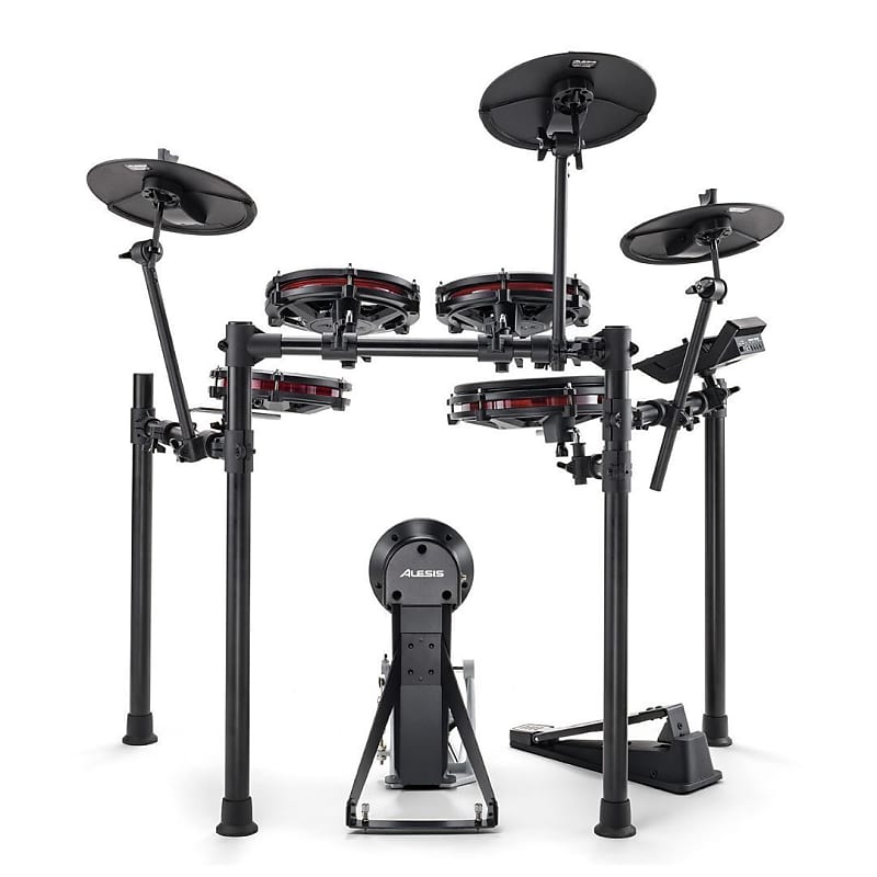 Alesis Nitro Max Kit Eight-Piece Electronic Kit with Mesh Heads and  Bluetooth
