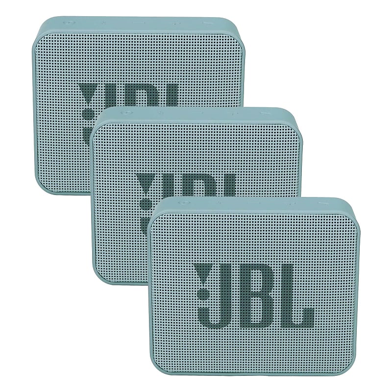 3x JBL Go 2 Wireless Waterproof Speaker Cyan image 1