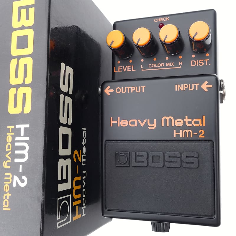 Vintage 80's Boss HM-2 Heavy Metal Distortion Japan - Clean Boxed