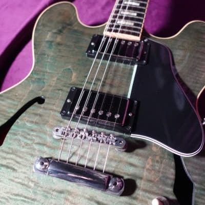 Gibson ES335 Figured 2015 - Ocean Turquoise Green image 3